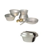 Set za kuhanje, aluminijski (2 lonca, tava i kuhalo) Mil-Tec