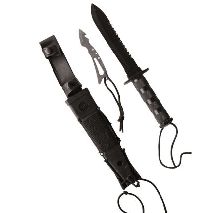Nož Survival, Crni, Mil-Tec