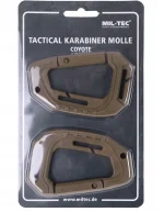 Coyote Tactical Karabiner, Molle, Blister, Mil-Tec