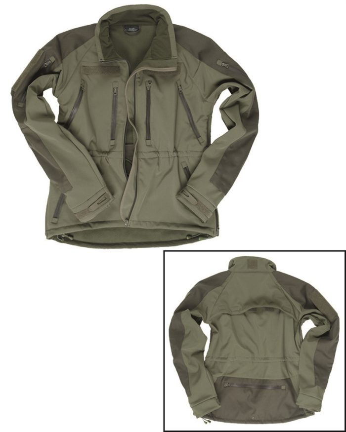 Jakna, SOFTSHELL, Maslinasta, Mil-Tec - Slika 1