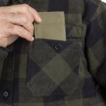 Košulja, Zimska Karirana, Crno/Maslinasta, Mil-Tec - Slika 5