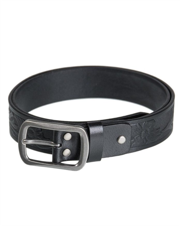 Mil-tec western crni Remen Kožni Crni, Western 100, Mil-Tec - Slika 1