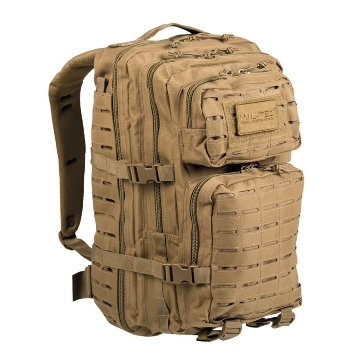 Ruksak, Assault Pack, Laser Cut, Veliki, Coyote, Mil-Tec Ruksak, Assault Pack, Laser Cut, Veliki, Coyote, Mil-Tec - Slika 1