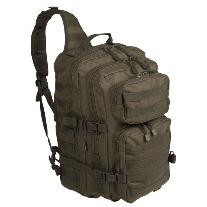 Ruksak, Assault Pack, One Strap, Veliki, Maslinasti, Mil-Tec - Slika 1