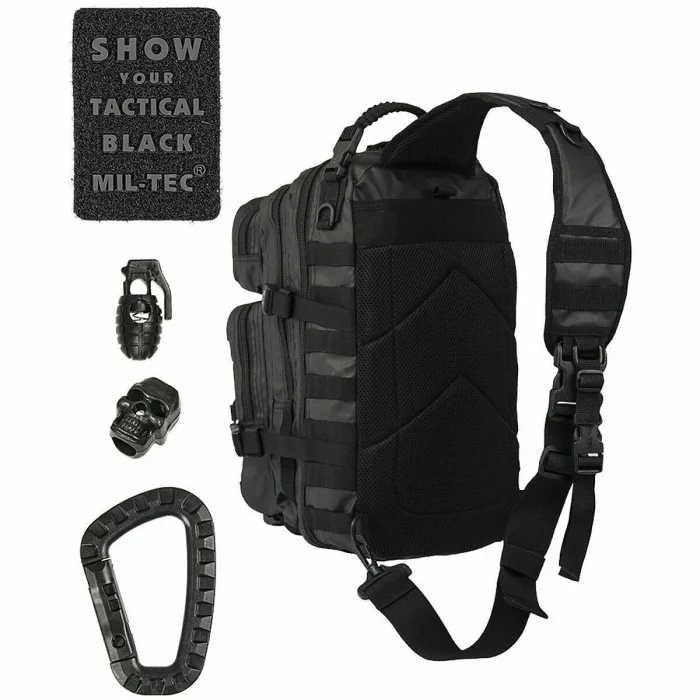 Ruksak, Assault Pack, One Strap, Veliki, Tactical Crni, Mil-Tec - Slika 2