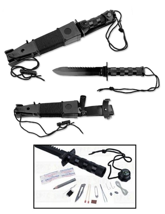 Nož Survival, Crni, Mil-Tec - Slika 2