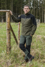 Jakna, Lovačka, Norel, Od Flisa, Zeleno/Crna, Banner - Slika 2