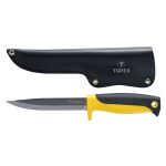 Nož, PVC Drška, Kožna Futrola, Topex