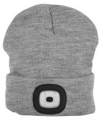 Kapa, S LED Svjetiljkom, 4 LED, Siva, Strend Pro