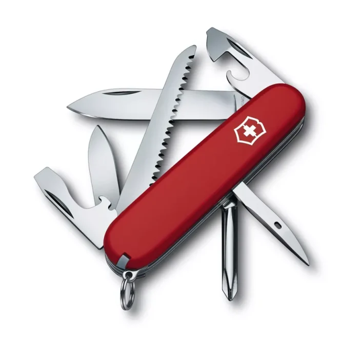 Nož, Višenamjenski, Hiker 91 mm, Crveni Preklopni, Victorinox - Slika 1