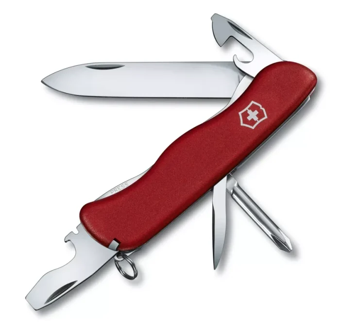Nož, Višenamjenski, Adventurer, Crveni Preklopni, Victorinox - Slika 1