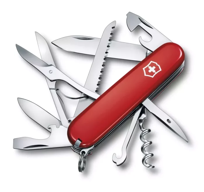 Nož, Višenamjenski, Huntsman, Crveni Preklopni, Victorinox Nož, Višenamjenski, Huntsman, Crveni Preklopni, Victorinox - Slika 1