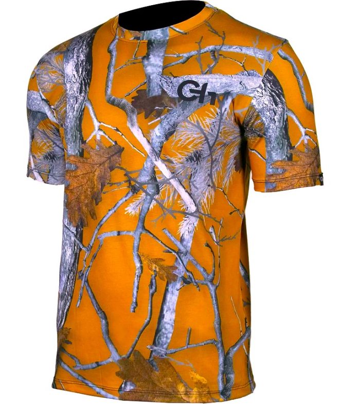 Majica, Lovačka, Kratkih Rukava, Camo Narančasta, Challenger - Slika 1