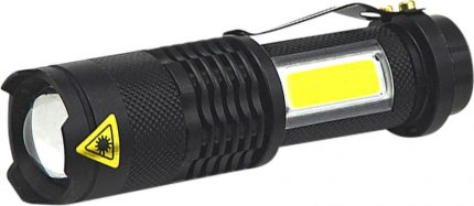 Svjetiljka, NX1040, 3 W, 70+65 lm, sa bočnim svjetlom, Zoom, 1xAA, Strend Pro