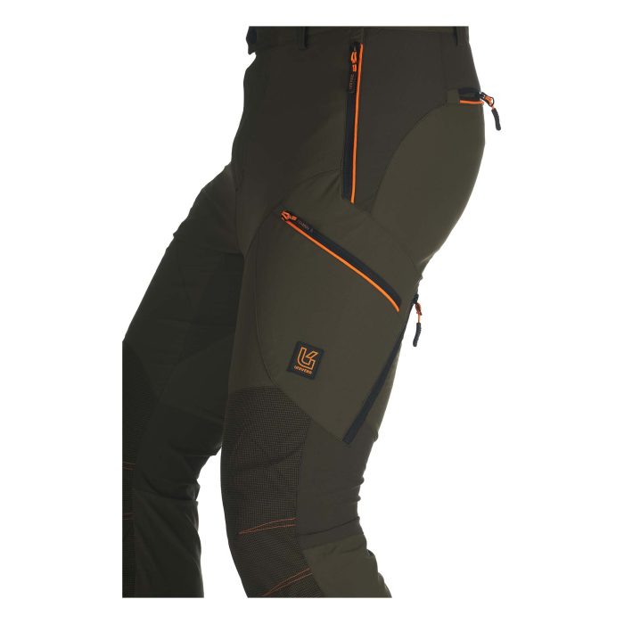 Hlače Lovačke Maslinasto Narančaste SAPPADA 4-WAY Univers - Slika 5