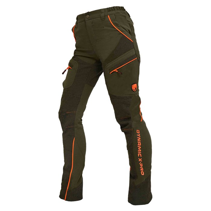 Hlače Lovačke Ženske Alpi Stretch Narančasto Maslinaste Univers - Slika 6