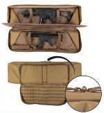 Ova torba za puške MIL-TEC u coyote boji izrađena je od izdržljivog Oxford poliestera s PVC premazom, što je čini otpornom na habanje i vlagu.