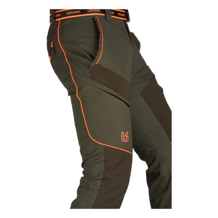 Maslinasto narančaste lovačke hlače Univers Cinigiano s CK-TEX ojačanjima na nogavicama iz ponude Ohunt.eu