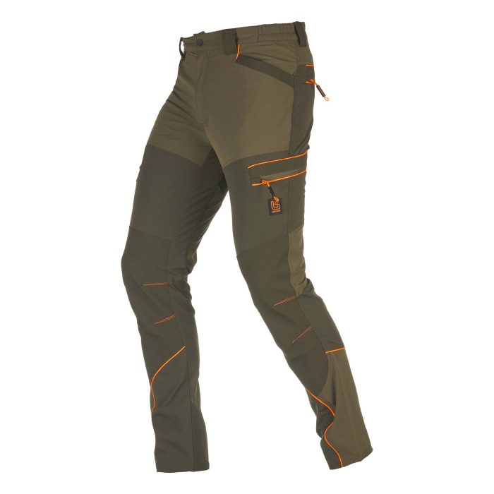 Zelene lovačke hlače Univers Chamonix od ripstop tkanine s DR-TEX ojačanjima na koljenima