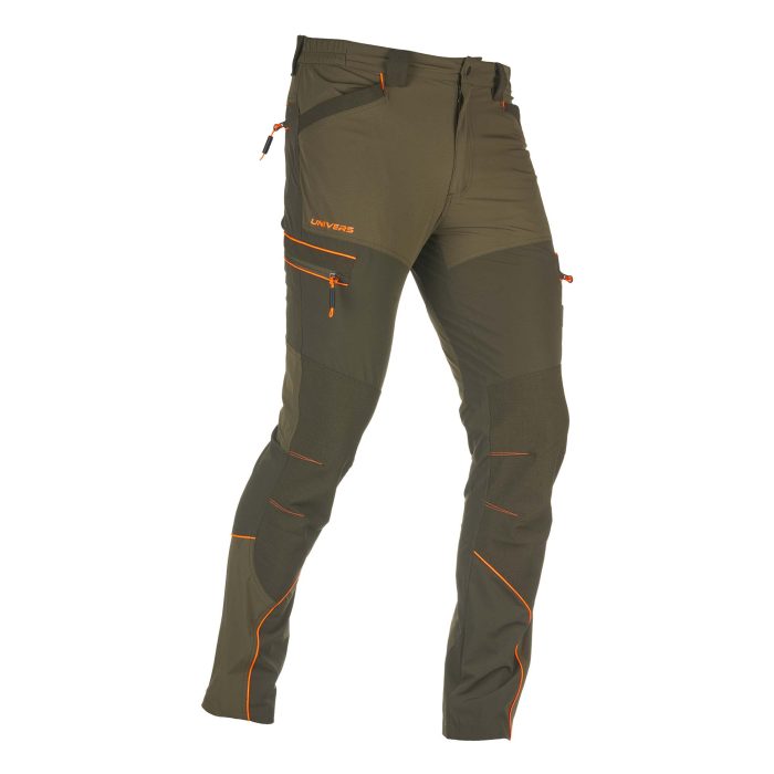 Zelene lovačke hlače Univers Chamonix od ripstop tkanine s DR-TEX ojačanjima na koljenima