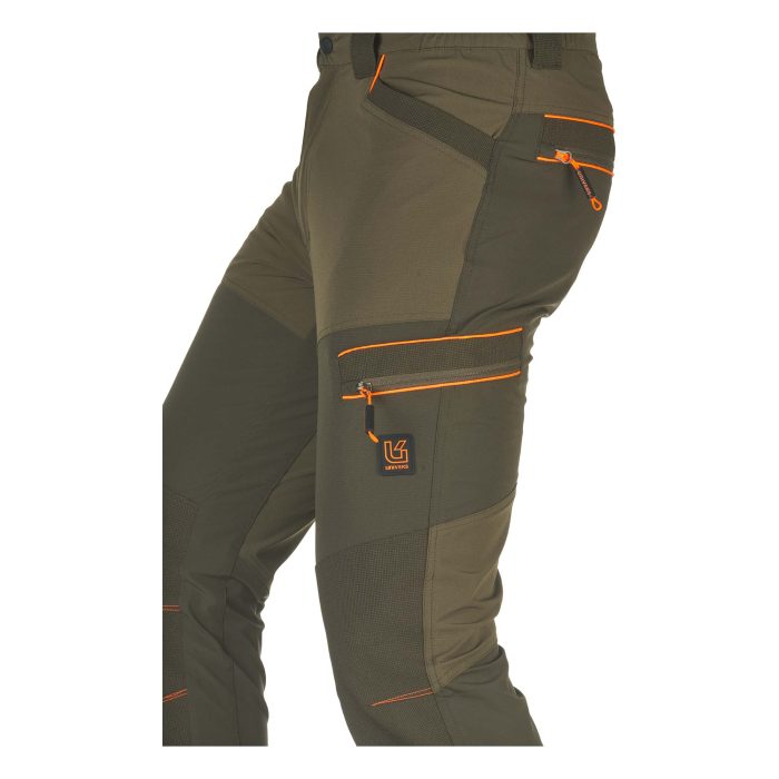 Zelene lovačke hlače Univers Chamonix od ripstop tkanine s DR-TEX ojačanjima na koljenima
