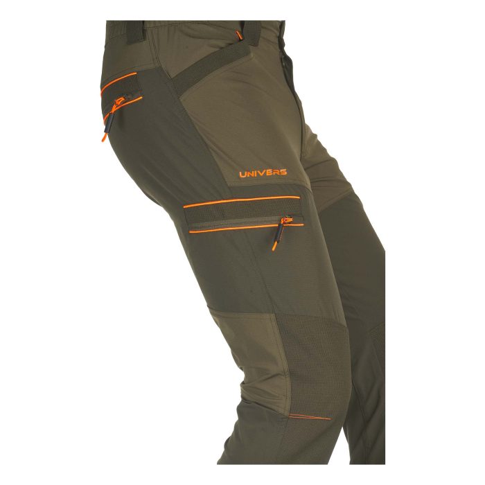 Zelene lovačke hlače Univers Chamonix od ripstop tkanine s DR-TEX ojačanjima na koljenima