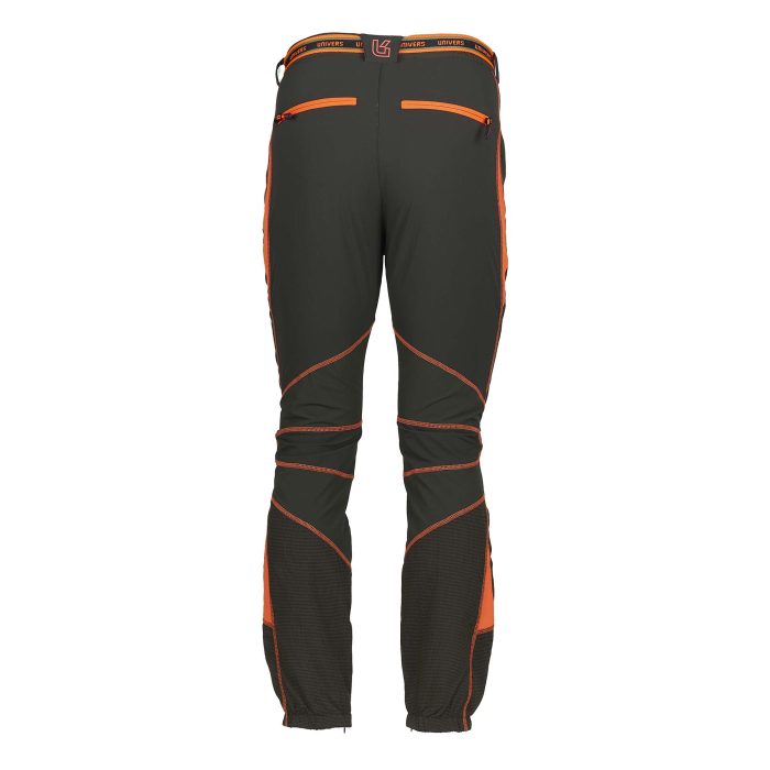 Maslinasto narančaste vodoodbojne lovačke hlače Univers SALO s CK-TEX ojačanjima za teške terene