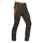 Maslinasto narančaste vodoodbojne lovačke hlače Univers SALO s CK-TEX ojačanjima za teške terene