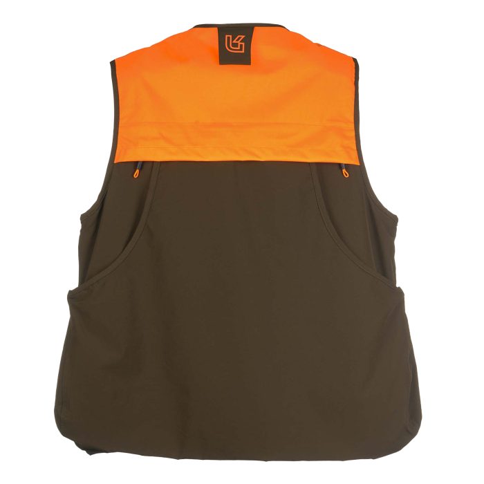 Narančasti lovački prsluk Univers FAGIANO s mrežastom podstavom i brzim pristupom patronama