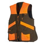 Narančasti lovački prsluk Univers FAGIANO s mrežastom podstavom i brzim pristupom patronama