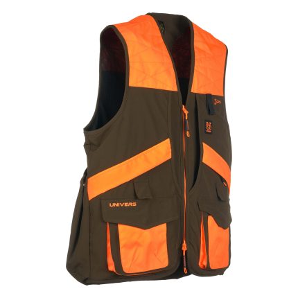 Narančasti lovački prsluk Univers FAGIANO s mrežastom podstavom i brzim pristupom patronama